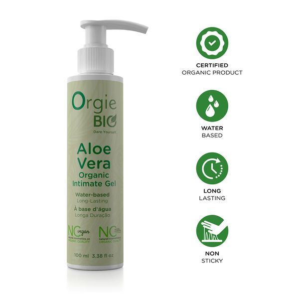 Лубрикант на водной основе ORGIE COSMETICS Bio Organic Intimate Gel, с алоэ вера, 100 мл 69-51539 фото