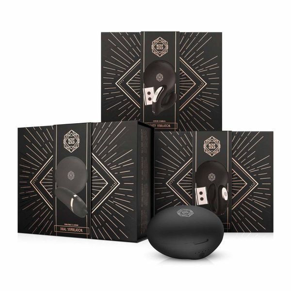 Вібратор osy Gold &ndash; C-Shape Vibrator with Luxury Charging Case &ndash; Black 55-121127-Black фото