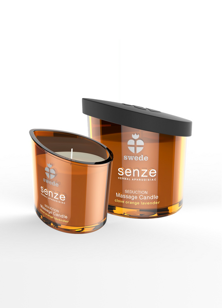 Масажна свічка Senze SWEDE Seduction, з ароматом гвоздики, апельсина та лаванди, 150 мл 102-150751 фото