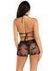 Комплект Leg Avenue Wrap Around Bra Top & Boy Shorts Black One Size SX1074 фото 3