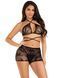Комплект Leg Avenue Wrap Around Bra Top & Boy Shorts Black One Size SX1074 фото 1