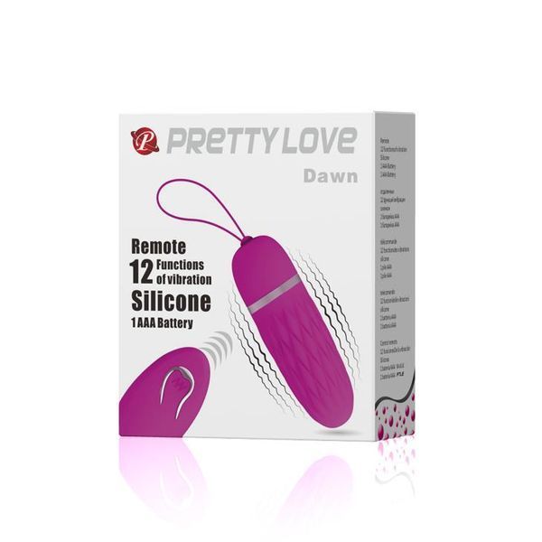 Віброяйце PRETTY LOVE/BAILE Dawn, з пультом дистанційного керування, рожеве BI-014404W фото