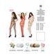 Бодістокінг Passion BS032 white, комбінезон, топ і велика сітка PBS032W фото 5