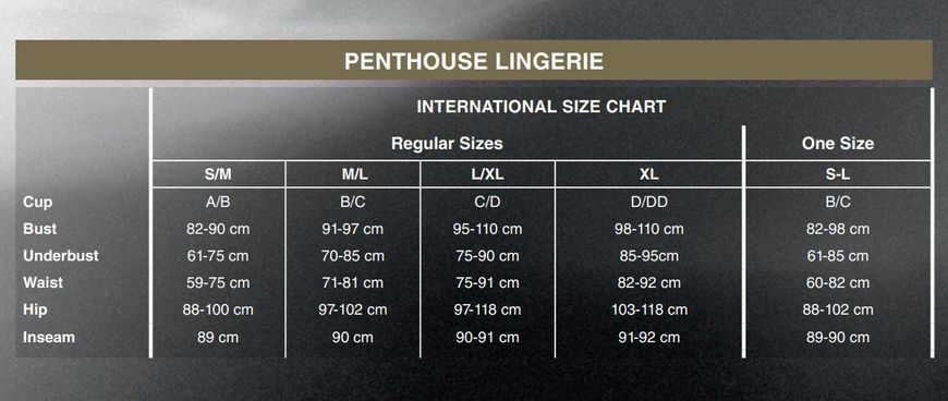 Бодістокінг з вирізом на животику Penthouse - Hot Nightfall Red XL SO5269 фото