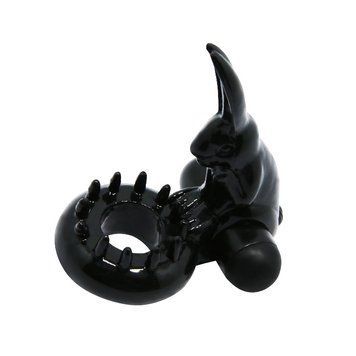 Эрекционное кольцо с вибрацией BAILE Sweet Ring, с клиторальным стимулятором BI-010132-2 фото