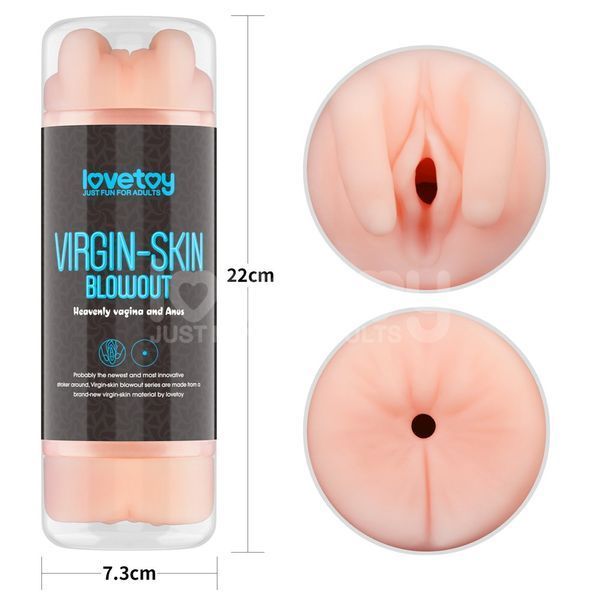 Мастурбатор подвійний SKIN BLOWOUT DOUBLE SIDE STROKER 66-LV250016 фото