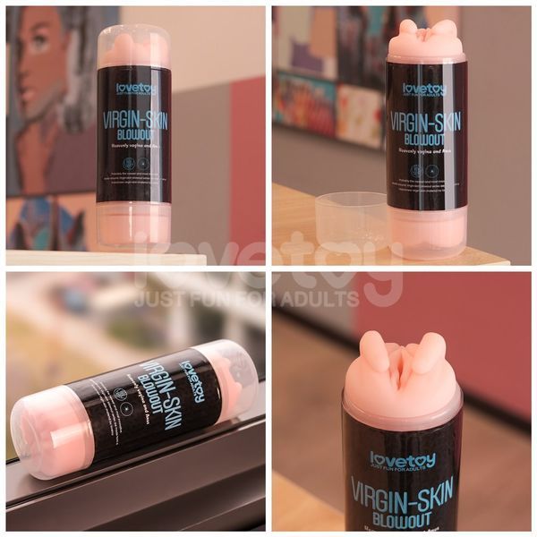 Мастурбатор подвійний SKIN BLOWOUT DOUBLE SIDE STROKER 66-LV250016 фото