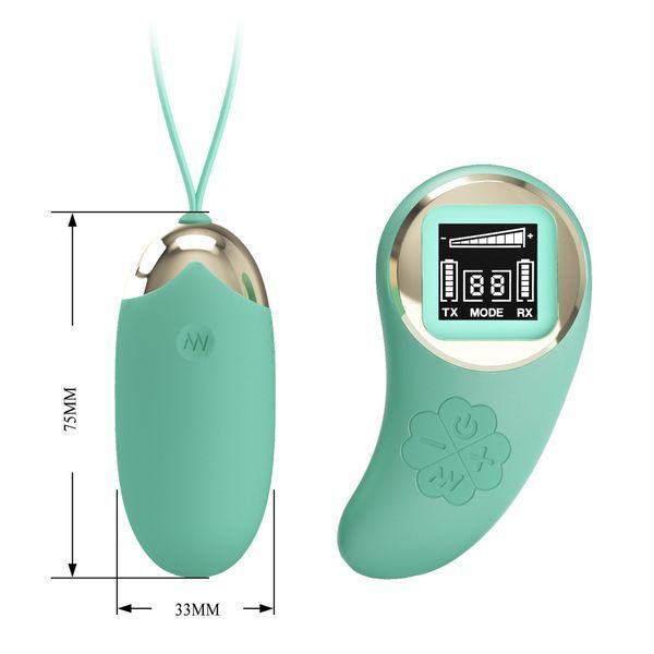 Віброяйце PRETTY LOVE Mina-10 vibration functions 9 speed levels, Wireless remote control BI-014362W-LED-1 фото