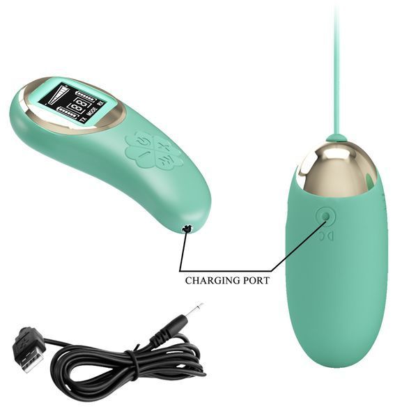 Віброяйце PRETTY LOVE Mina-10 vibration functions 9 speed levels, Wireless remote control BI-014362W-LED-1 фото