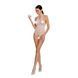 Бодістокінг у велику сітку Passion BS087 white, відкрита спина, халтер, з доступом SO6381 фото 3