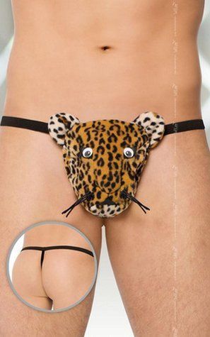 Чоловічі стрінги SoftLine Collection Thongs 4510, принт panther, розмір S/L 89-5591451050 фото