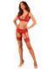 Комплект білизни Obsessive Lacelove cupless 3-pcs set M/L Red, бюстгальтер, стрінги, пояс для панчіх SO8656 фото 6