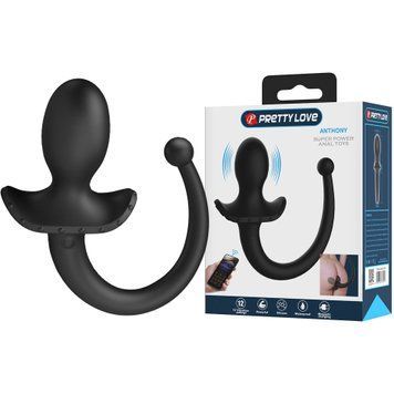 Анальна пробка з вібрацією PRETTY LOVE Anthony Smart App Vibrating Anal Plug BI-040195HP фото