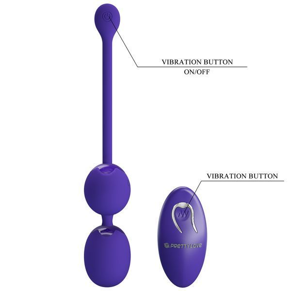 Вагінальні кульки Pretty Love Willie - Youth, Wireless remote control 12 vibration functions Memory BI-014548WL фото