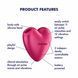 Вакуумный стимулятор Satisfyer Cutie Heart, с Air Pulse и вибрацией, розовый, 8 см 73-4083933 фото 6