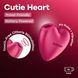 Вакуумный стимулятор Satisfyer Cutie Heart, с Air Pulse и вибрацией, розовый, 8 см 73-4083933 фото 3