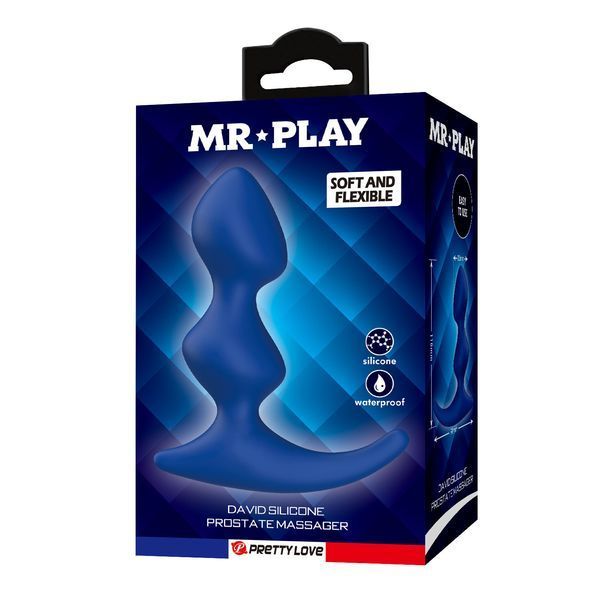 Масажер простати Mr. Play David Silicone Prostate Massager BI-040241-MR фото