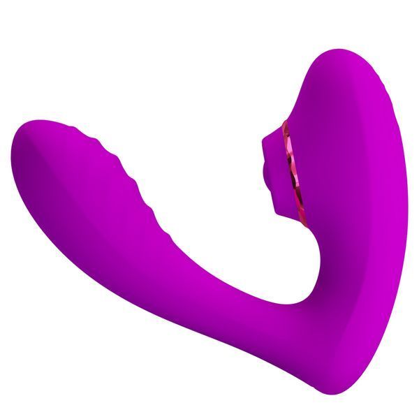 Вібромасажер PRETTY LOVE Naty Clitoral Thrusting Stimulator BI-040191 фото