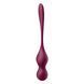 Вагинальные шарики с вибрацией SATISFYER Love Birds Vary, с изменяемой массой, бордовые 73-4002989 фото 8