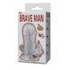 Насадка на пенис с вибрацией BAILE Brave Man, прозрачная BI-026205 фото 6