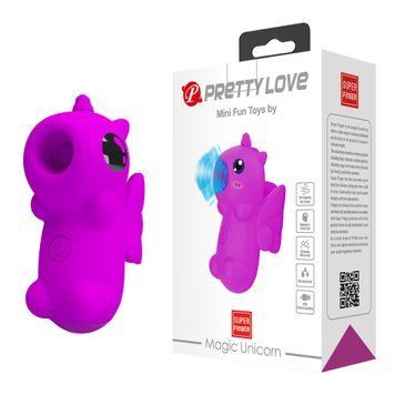 Вібростимулятор PRETTY LOVE MAGIC UNICORN, 10 tapping functions Memory function BI-300061 фото