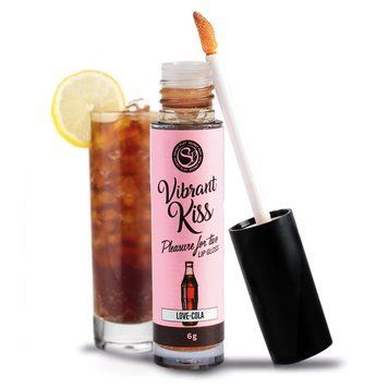 Блеск для губ Secret Play Vibrant Kiss, со вкусом колы, с эффектом вибрации, 6-7 г 37-3657 фото