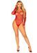 Сітчасте боді зі стразами Leg Avenue Crystalized fishnet bodysuit Red One Size SO9138 фото 3