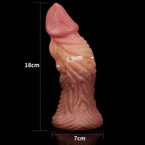 Фалоімітатор 7.0'' Dual layered Platinum Silicone Plug 66-LV411017 фото