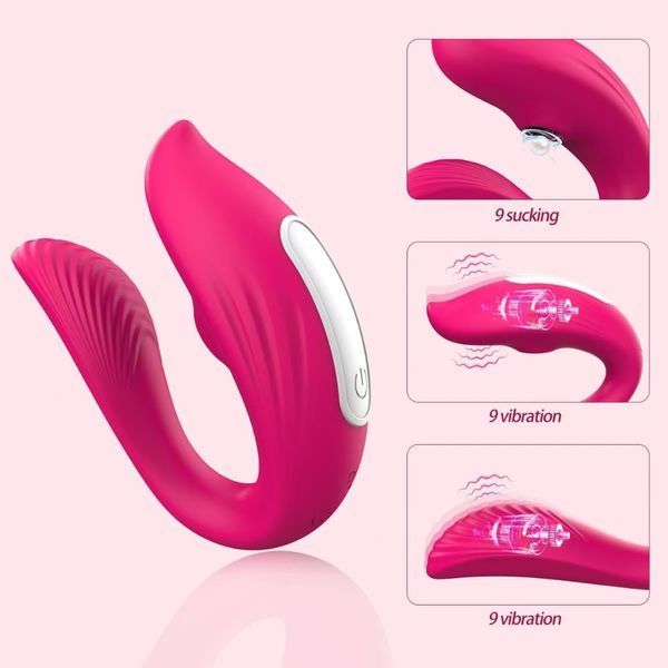 Смарт вібратор для двох Vibrator - pink - app control 26-00202 фото