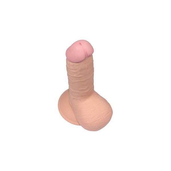 Фалоімітатор LOVETOYS The Ultra Soft Dude, з мошонкою, тілесний, 7.5" / 19 см 66-LV1084 фото