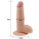 Фалоімітатор LOVETOYS The Ultra Soft Dude, з мошонкою, тілесний, 7.5" / 19 см 66-LV1084 фото 5